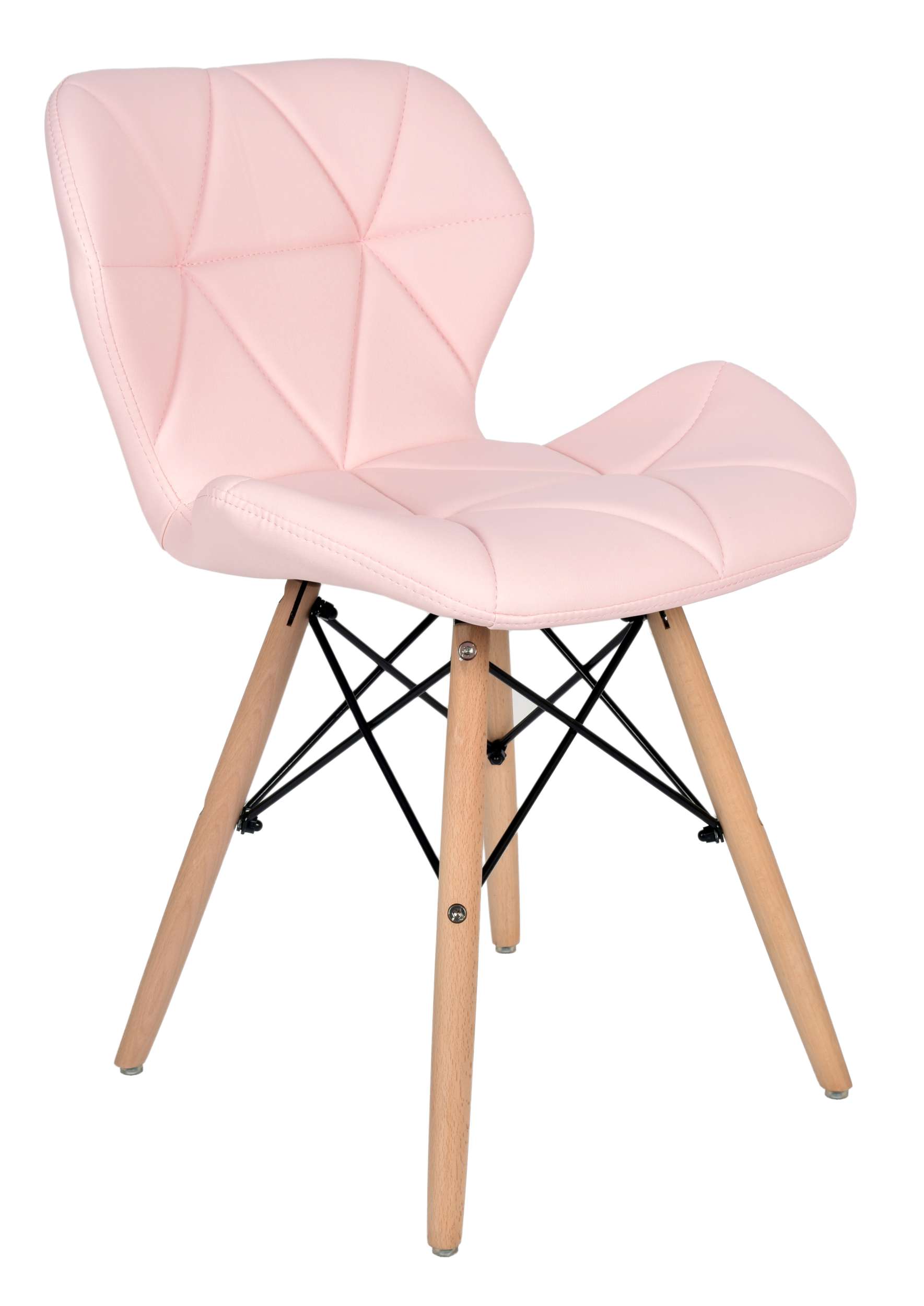 Krzesło tapicerowane DSW AZMUR różowe