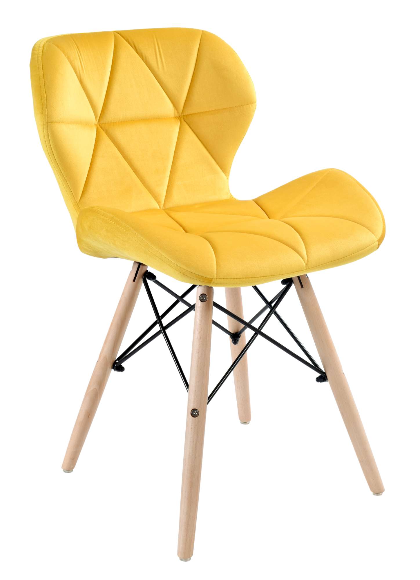 Krzesło tapicerowane DSW AZMUR zółte