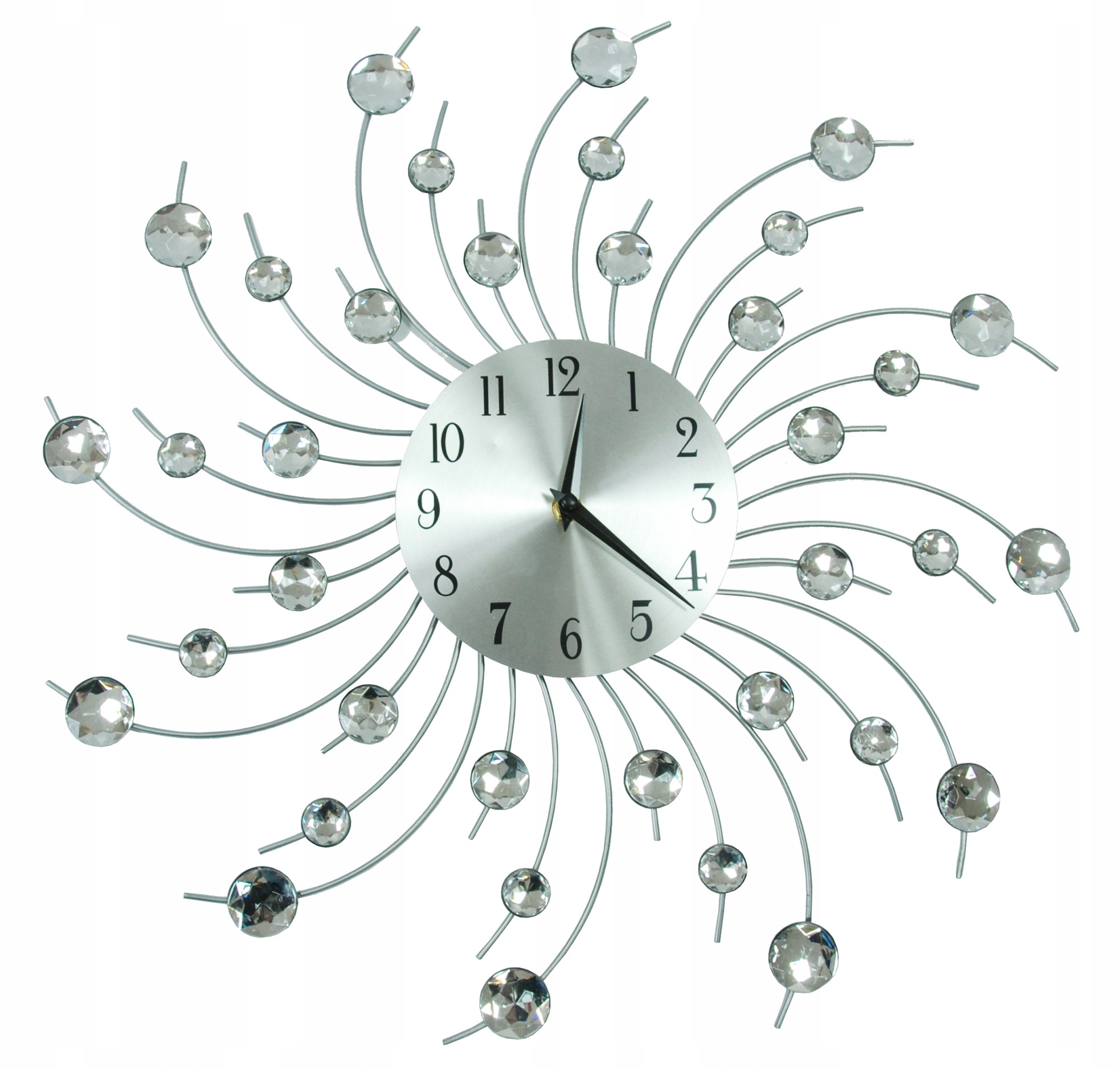Zegar ścienny z kryształkami Cloud 50 cm