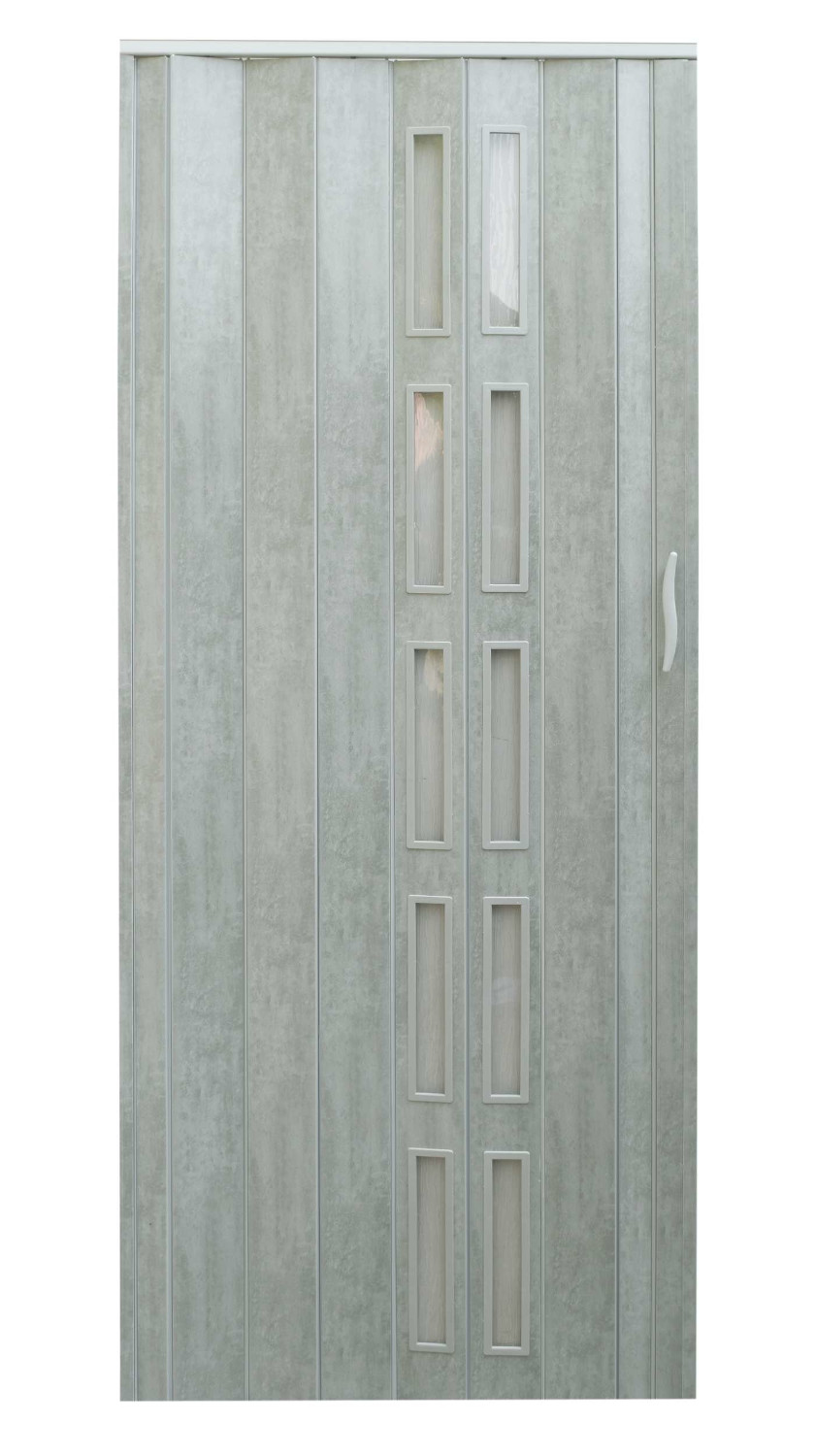 Drzwi Harmonijkowe 001P 62 Dąb Alaska Mat 100 cm