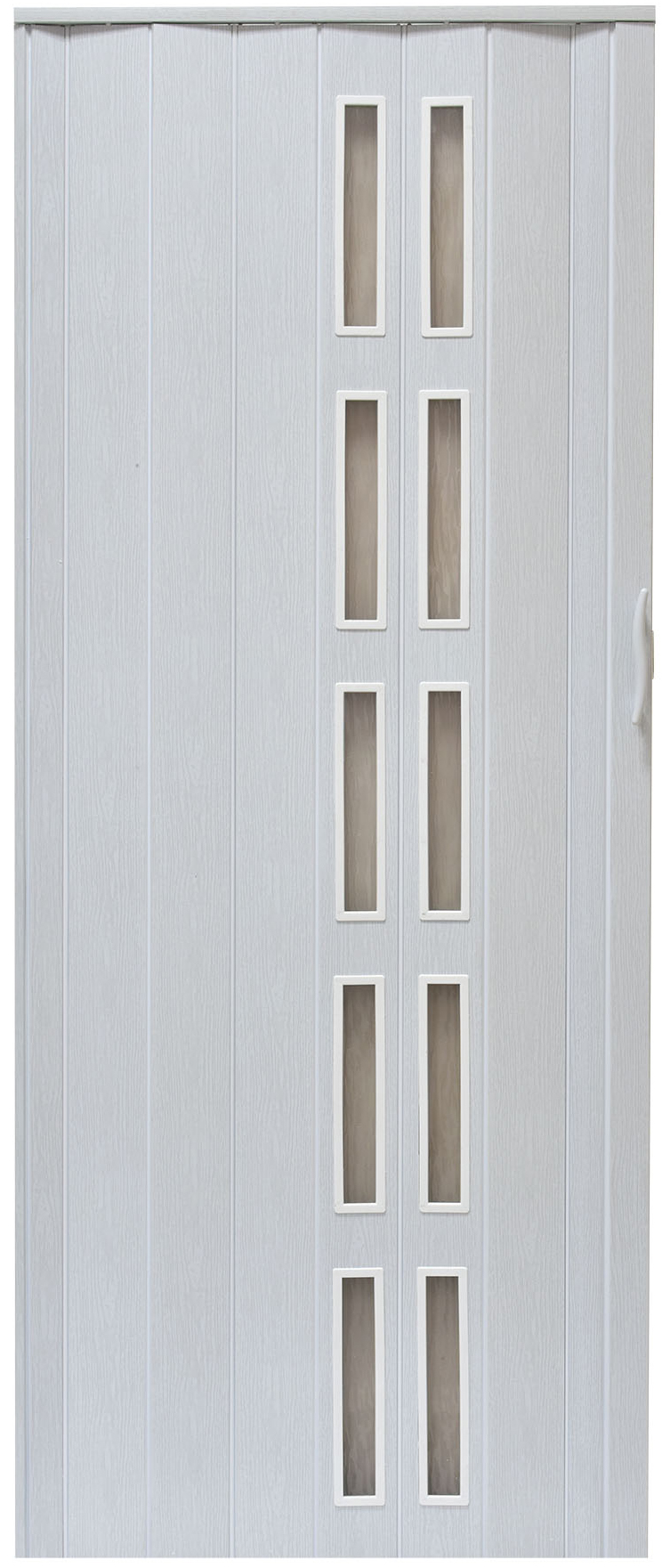 Drzwi harmonijkowe 005S - 80 cm - 49 biały dąb mat 