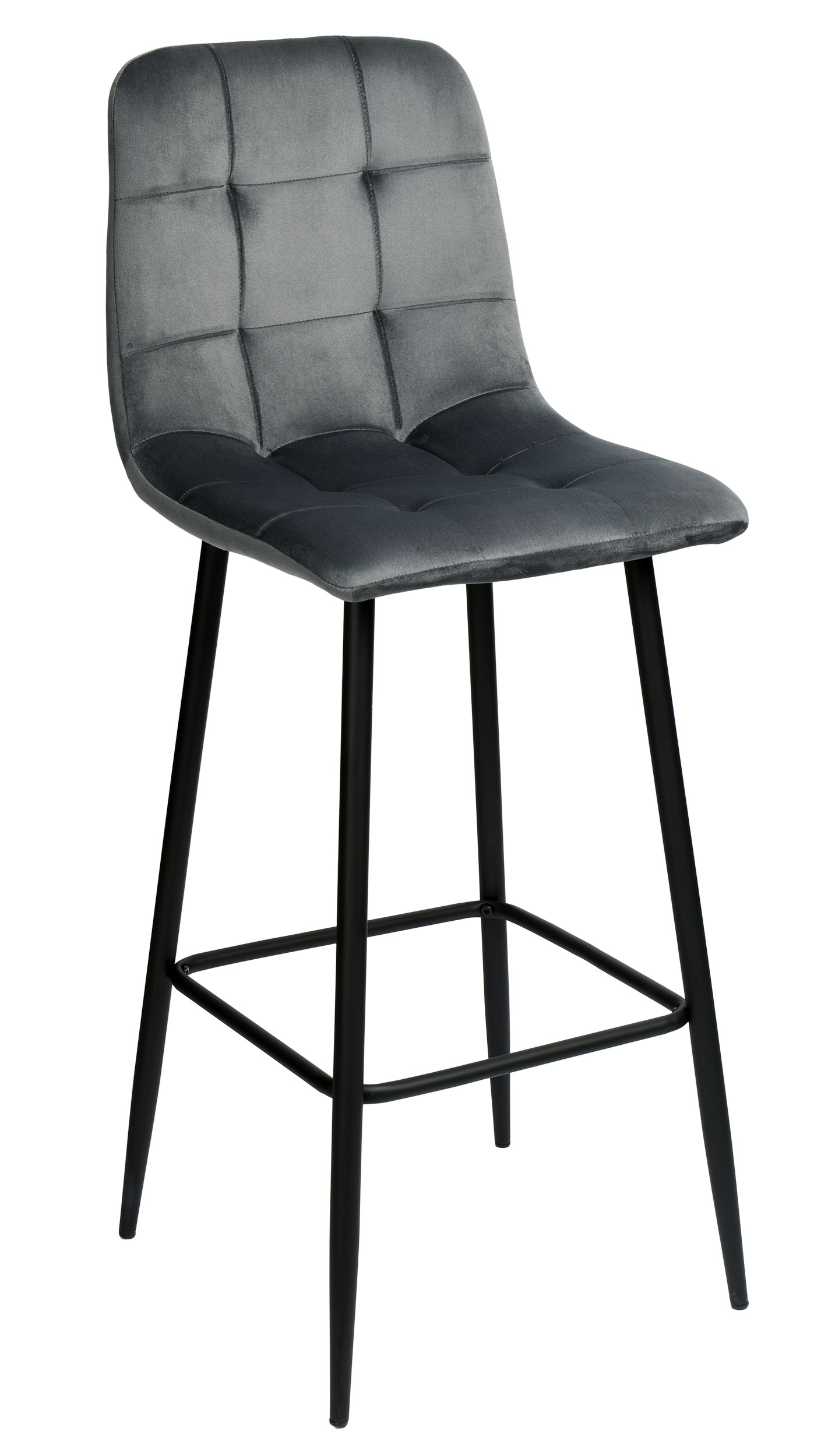 Hoker krzesło barowe aksamitne