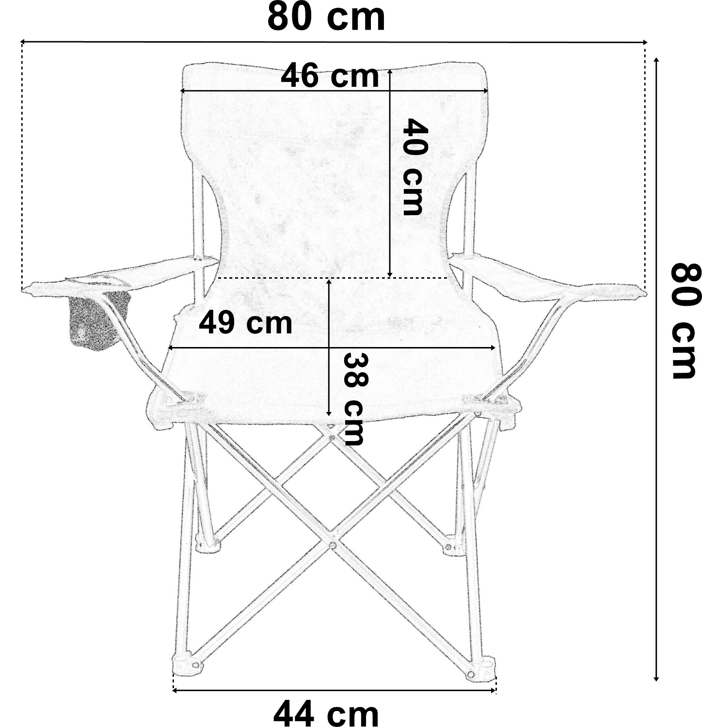 Rozkładane krzesło wędkarskie Hugo moro