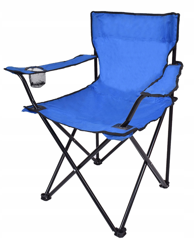 Rozkładane krzesło wędkarskie Hugo niebieskie