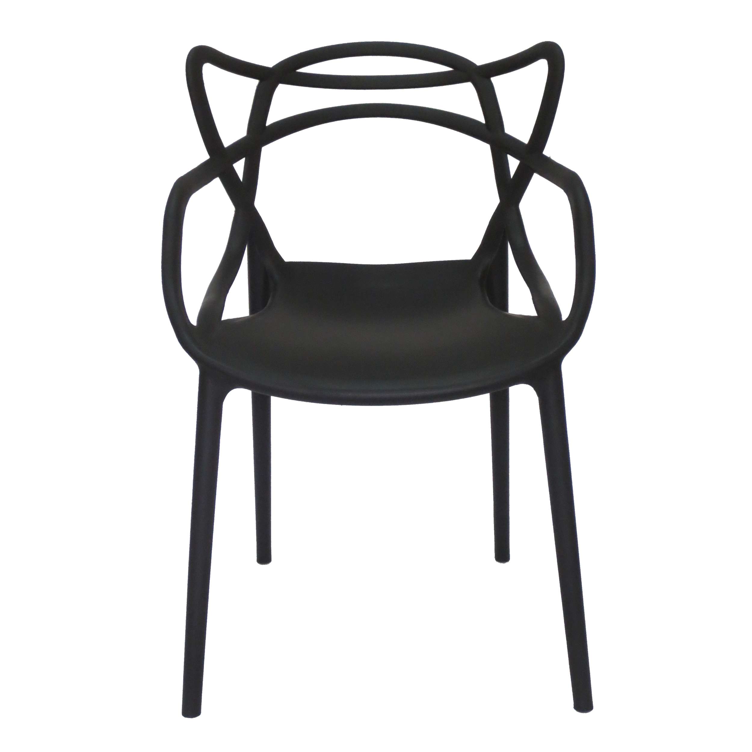 Nowoczesne krzesło LILA inspirowane MASTERS - czarne