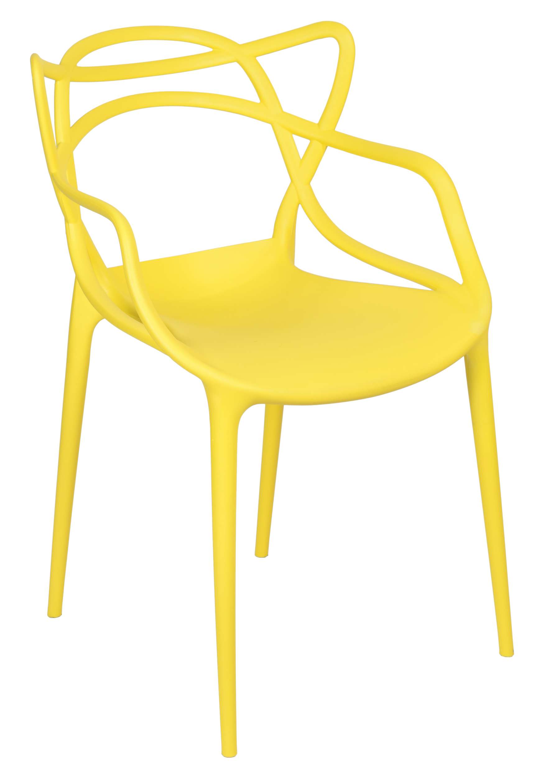 Nowoczesne krzesło LILA zółte