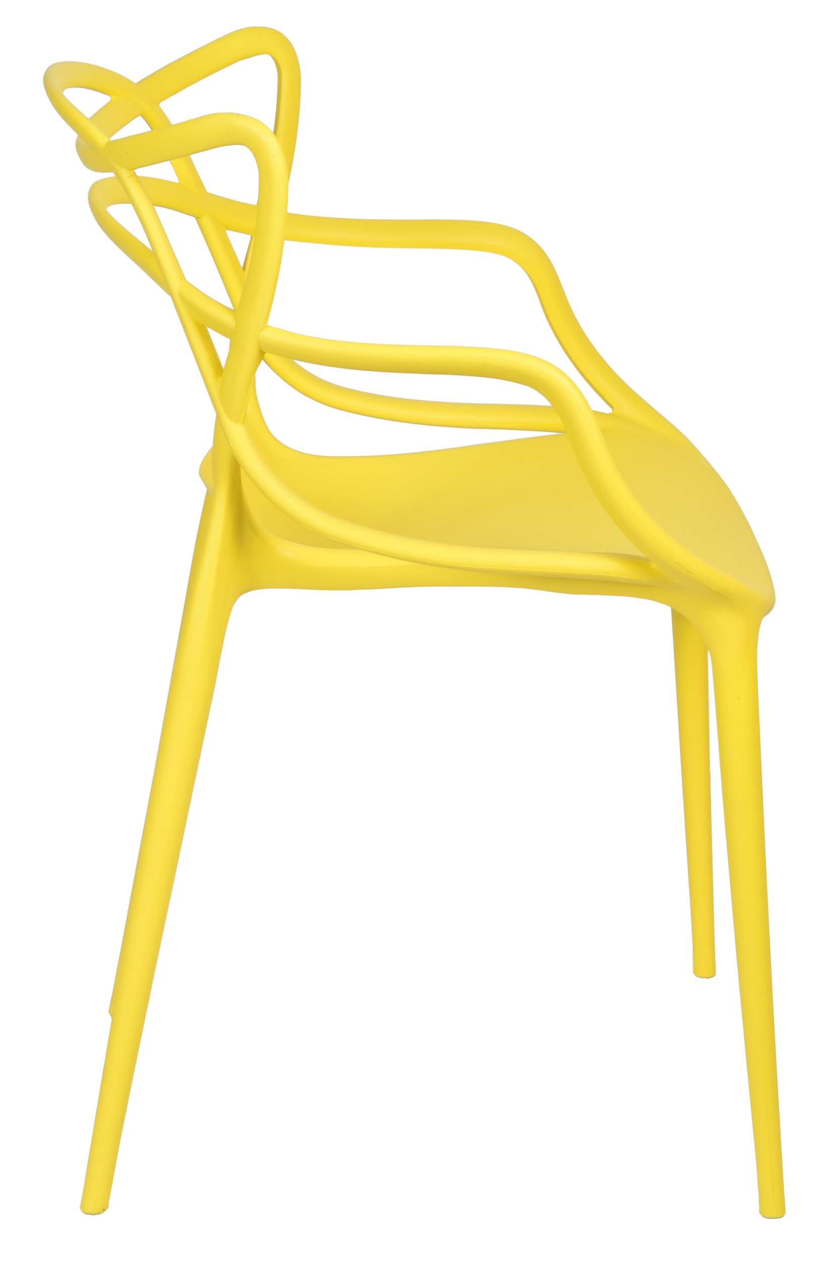 Nowoczesne krzesło LILA żółte