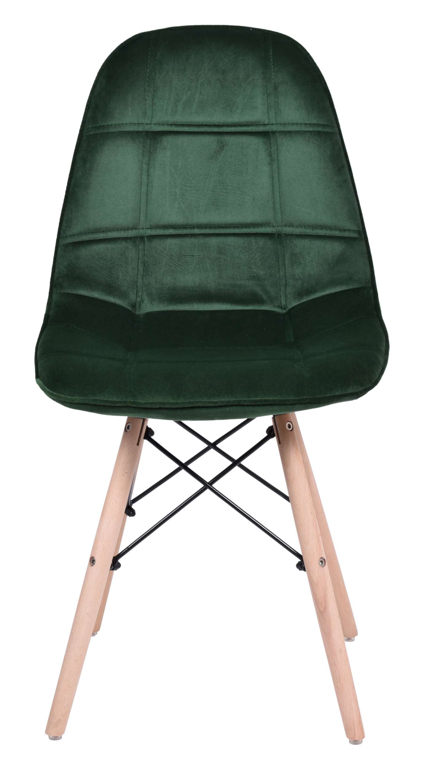 Krzesło nowoczesne tapicerowane LYON DSW ciemno-zielone
