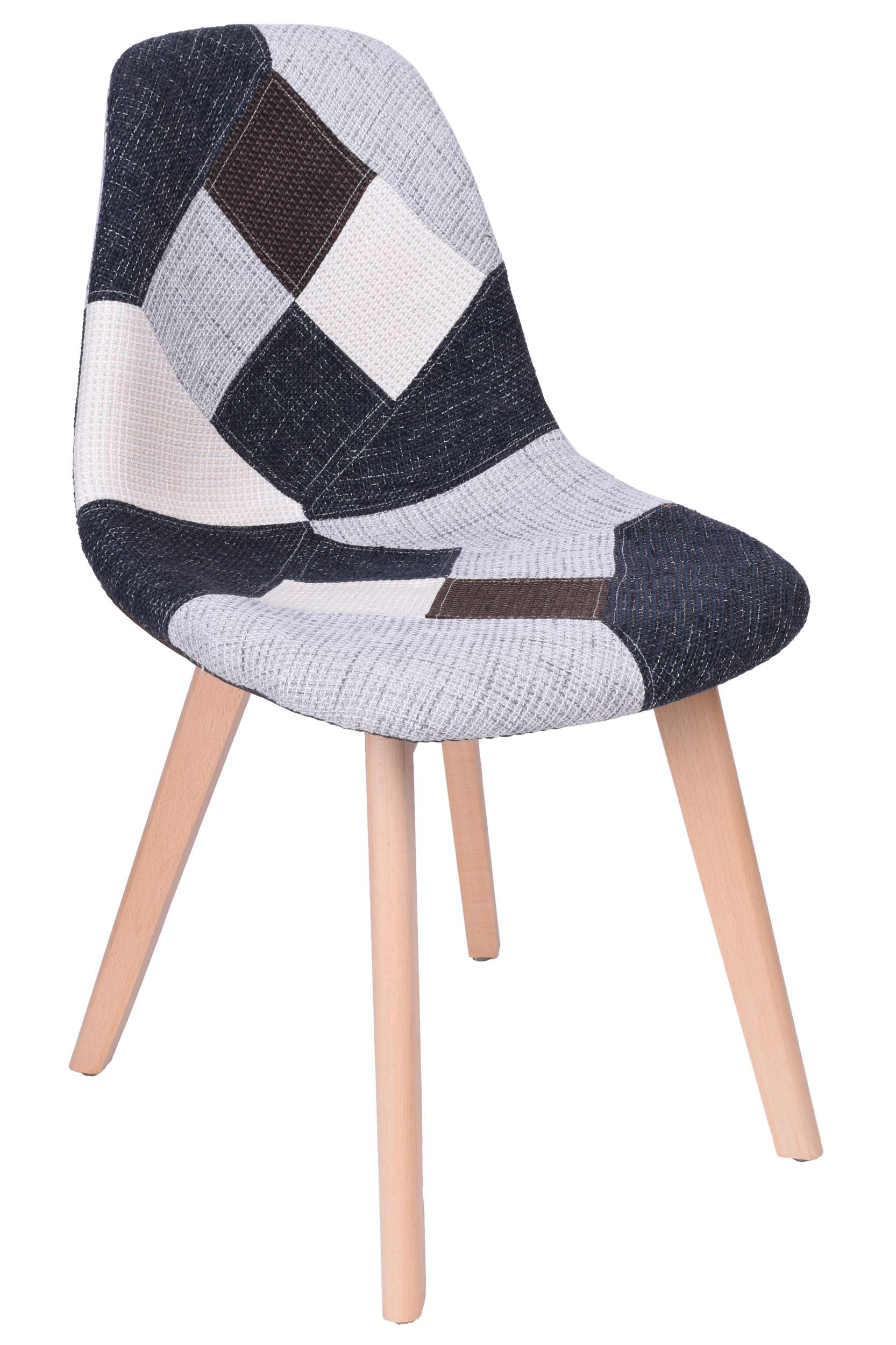 Krzesło DSW Molle tapicerowane patchwork