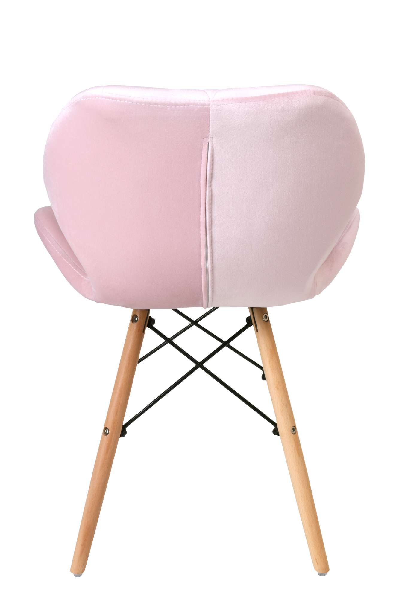 Krzesło tapicerowane DSW AZMUR aksamitny różowy