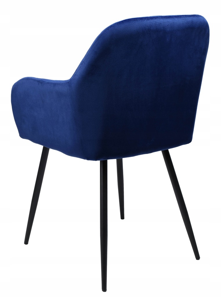 Krzesło tapicerowane SEVILLA granatowe Velvet