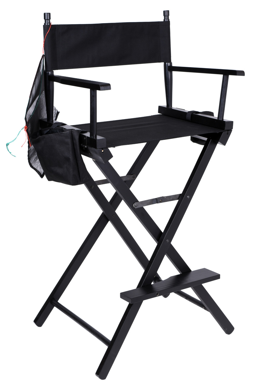 Krzesło reżyserskie do makijażu Steven składane czarne