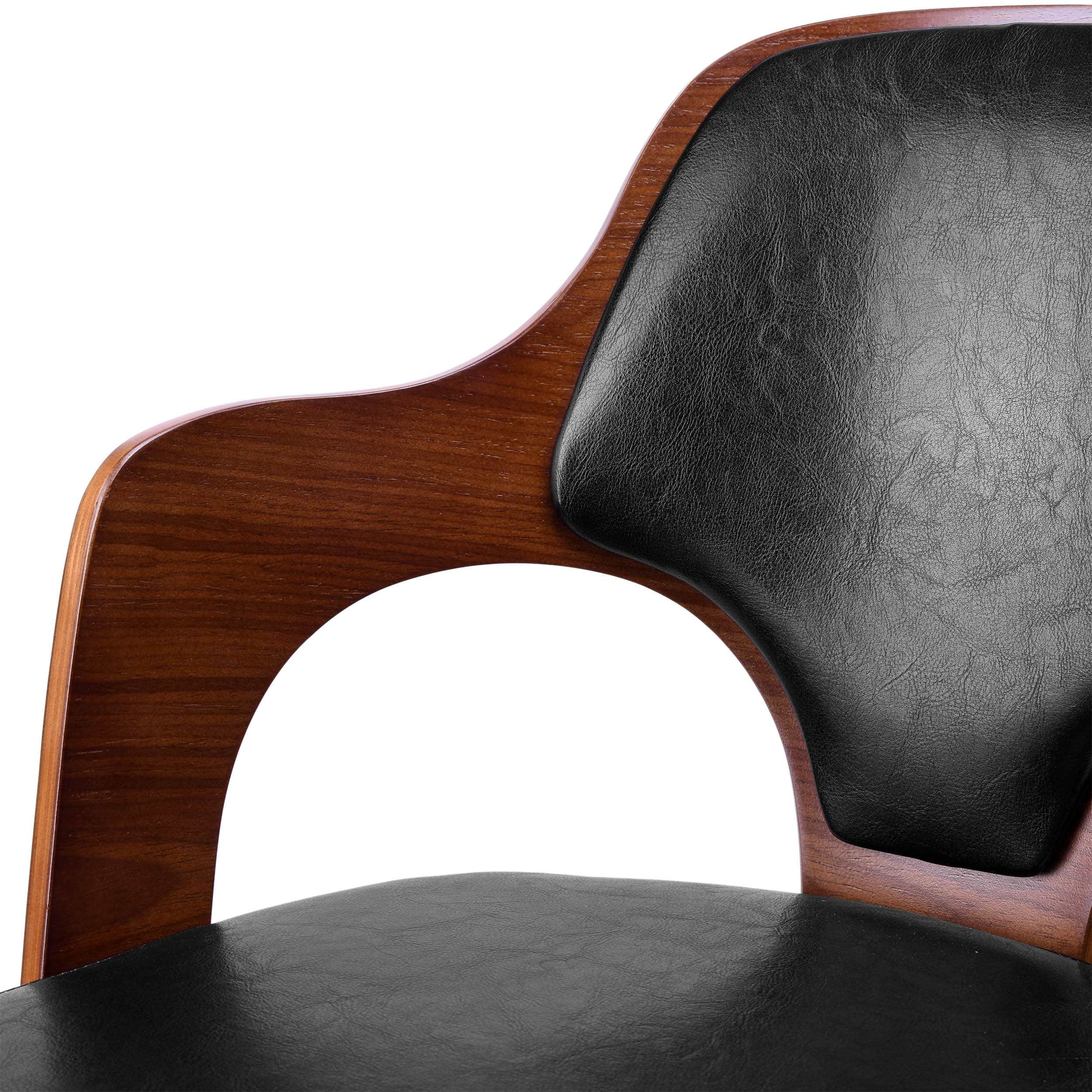 Hoker krzesło barowe orzech czarne