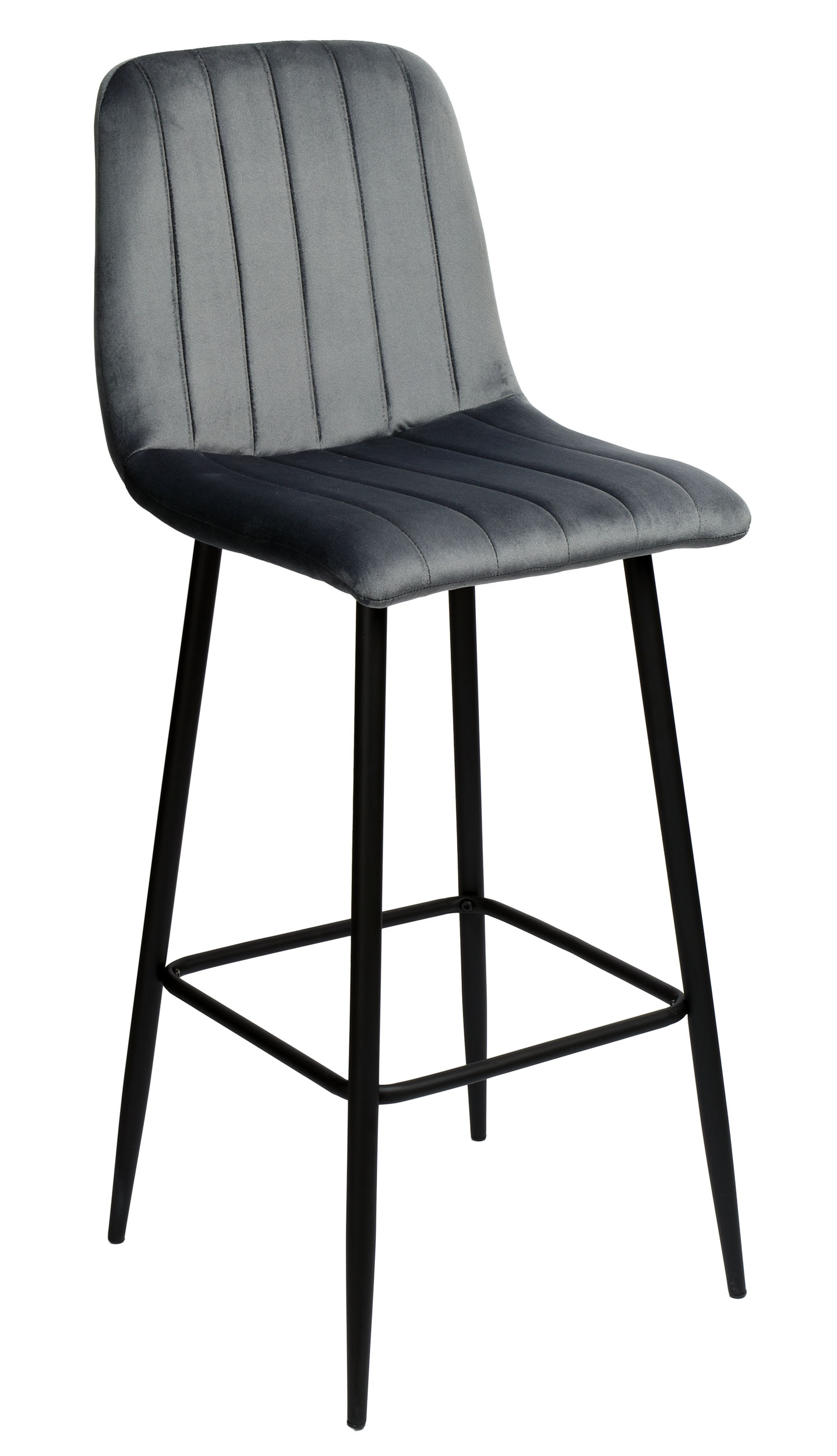Hoker krzesło barowe aksamitne