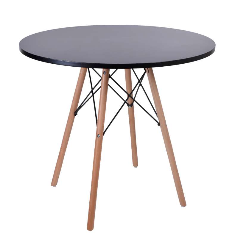 Stół okrągły  PARIS 80cm czerń