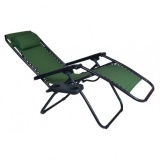Leżak fotel rozkładany ogrodowy zielony