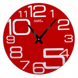 Zegar ścienny MODERN 40 cm czerwony