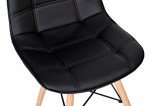 Krzesło nowoczesne tapicerowane LYON DSW czarne