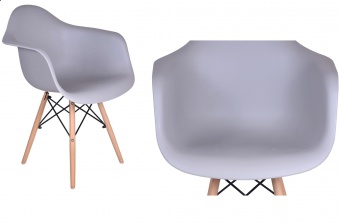 Krzesło styl skandi DAW NICEA białe