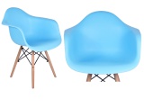 Krzesło skandynawskie fotel K-NICEA niebieskie