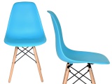 Krzesło skandynawskie DSR Paris niebieskie