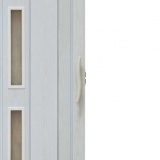 Drzwi harmonijkowe 001S - 90 cm - 49 biały dąb mat