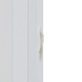 Drzwi harmonijkowe 001P - 90 cm - 49 biały dąb mat 