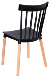 Krzesło retro ODETTA czarne