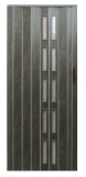 Drzwi harmonijkowe 005S - 80 cm – 64 dąb grafit mat