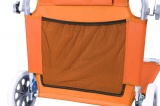 Leżak plażowy z kółkami MARTIN pomarańczowy