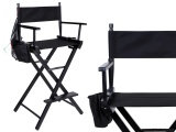 Krzesło reżyserskie do makijażu STEVEN składane czarne