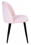 Krzesło Soul aksamitne różowe