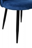 Krzesło Soul aksamitne granatowe