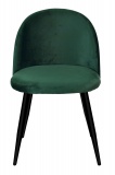 Krzesło Soul aksamitne do jadalni ciemnozielone