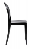 Krzesło nowoczesne czarne Queen