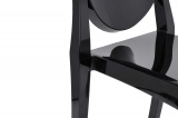Krzesło nowoczesne czarne Queen