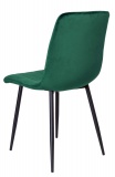 Aksamitne krzesło FRESNO do jadalni ciemnozielone