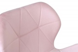 Krzesło tapicerowane DSW MURET aksamitny różowy
