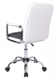 Fotel biurowy kosmetyczny KARLOS biało-szary