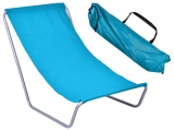 Leżak turystyczny plażowy składany Olek niebieski