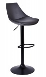 Hoker krzesło barowe MORGANO BLACK czarne