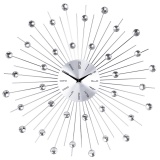 Zegar ścienny z kryształkami 50 cm MOON