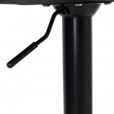 Hoker krzesło barowe ARAKO BLACK ciemnozielone Velvet