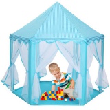 Namiot pałac dla dzieci składany niebieski do domu ogrodu