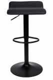 Hoker krzesło barowe PORTI BLACK czarne