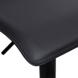 Hoker krzesło barowe PORTI BLACK czarne