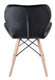 Krzesło tapicerowane DSW MURET aksamitny czarny