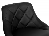 Hoker krzesło barowe CYDRO BLACK czarne