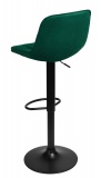 Hoker krzesło barowe BELFAST ciemnozielone Velvet