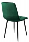 Krzesło aksamitne Denver ciemnozielone